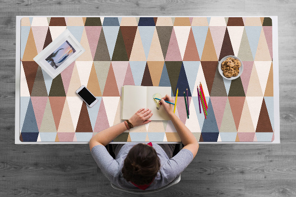 PVC Schreibtischmatte Retro Wandbild