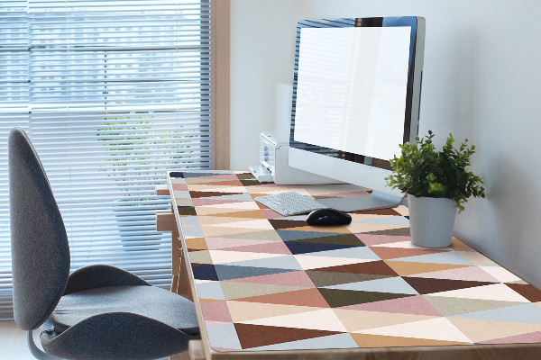 PVC Schreibtischmatte Retro Wandbild