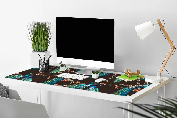 PVC Schreibtischmatte Pfau