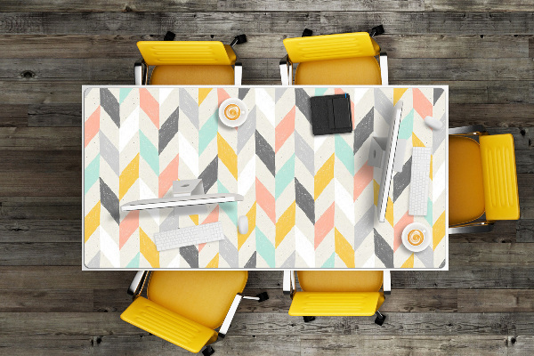 PVC Schreibtischmatte Wallpaper in Hringbone.