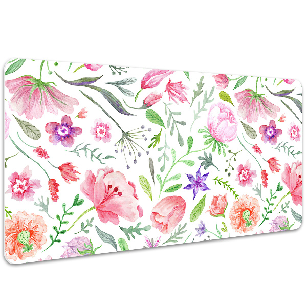 Schreibtischunterlage Lackierte Blumen