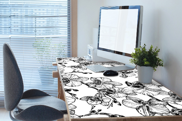 Schreibtisch Unterlegmatte Orchideen