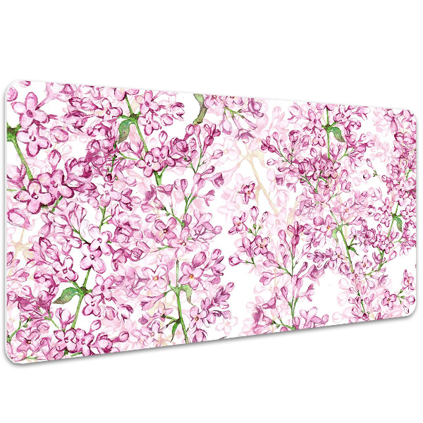 Schreibtisch Unterlegmatte Lila Blumen