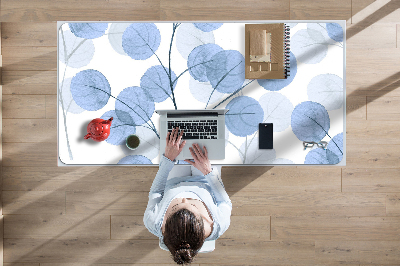 Büro-Schreibtischmatte Niederlassungen mit Blättern.