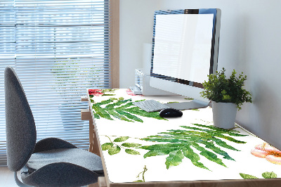 Büro-Schreibtischmatte Blätter und Blumen