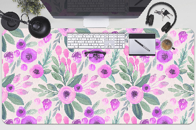 Büro-Schreibtischmatte Blumenmuster