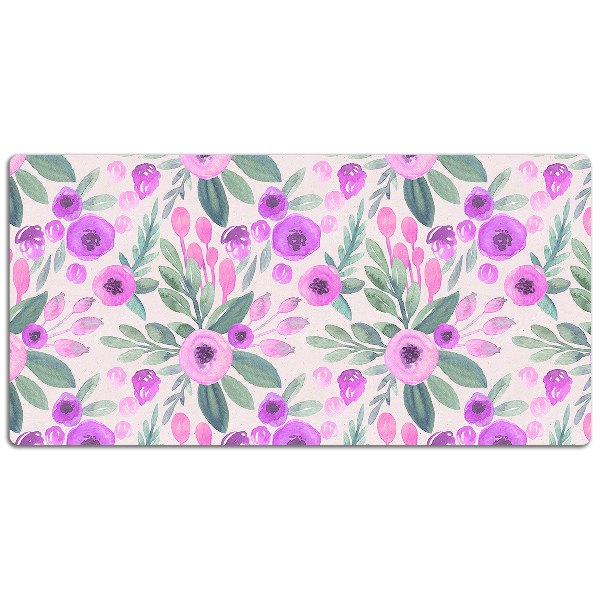 Büro-Schreibtischmatte Blumenmuster