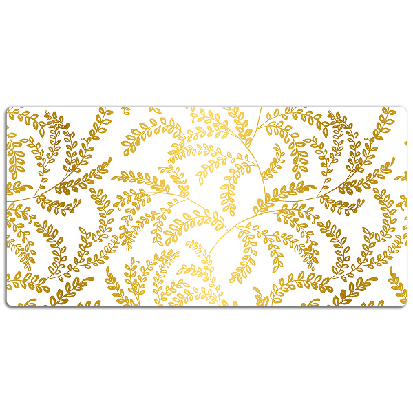 Büro-Schreibtischmatte Goldene Blätter