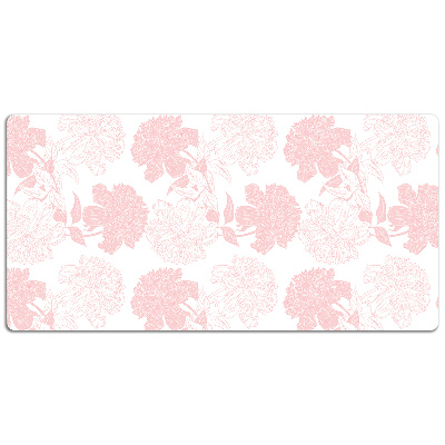 PVC Schreibtischmatte Pinke Blumen