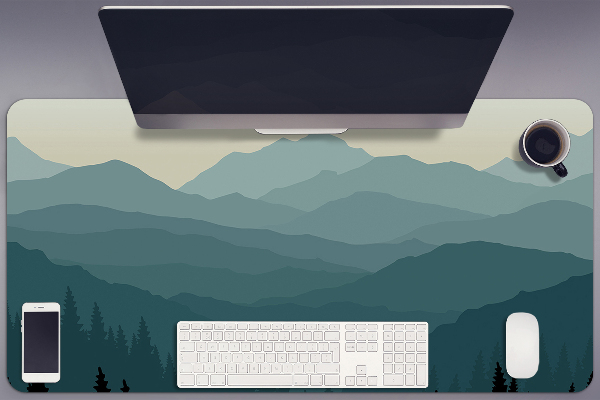 Büro-Schreibtischmatte Blick auf die Berge