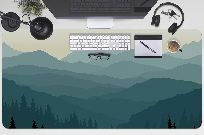 Büro-Schreibtischmatte Blick auf die Berge