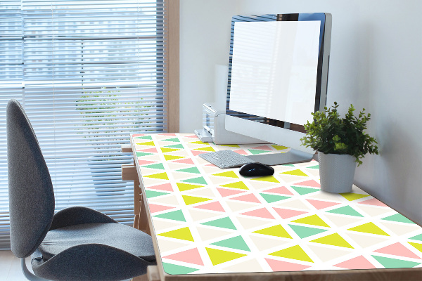 PVC Schreibtischmatte Bunte Dreiecke