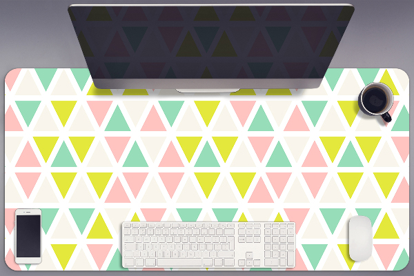 PVC Schreibtischmatte Bunte Dreiecke