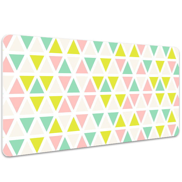 PVC Schreibtischmatte Bunte Dreiecke