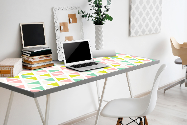 PVC Schreibtischmatte Bunte Dreiecke