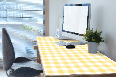 Büro-Schreibtischmatte Gelbes Gitter