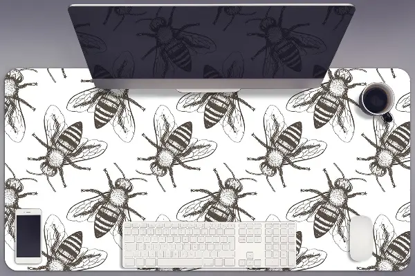 Büro-Schreibtischmatte Bienenmuster