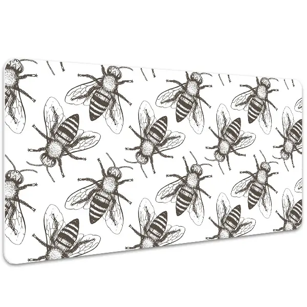 Büro-Schreibtischmatte Bienenmuster