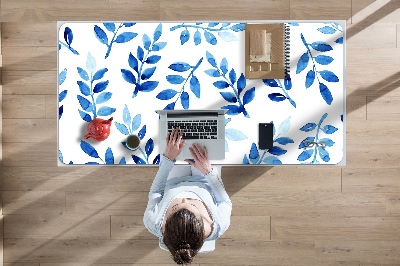 Büro-Schreibtischmatte Blaues Aquarell