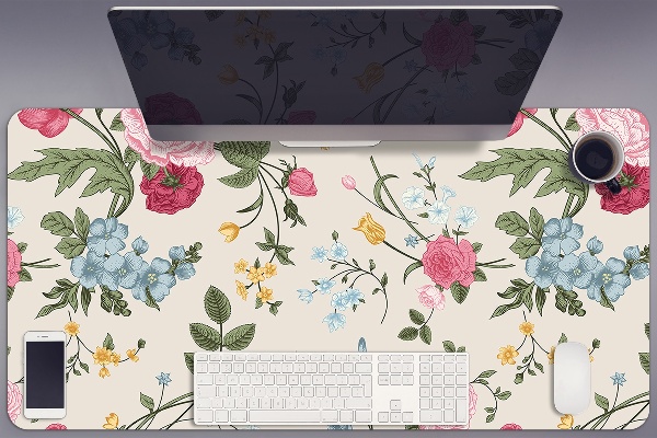 Schreibtischunterlage Farbenfrohe Blumen
