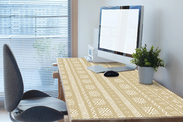 Büro-Schreibtischmatte Gelbe Form