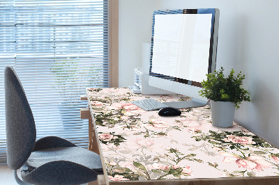 Büro-Schreibtischmatte Farbenfrohe Blumen