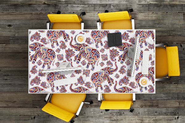 Schreibtischunterlage Paisley Elefant.