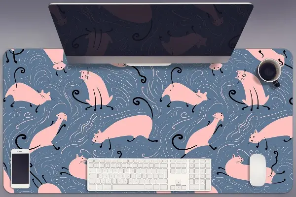 PVC Schreibtischmatte Cartoon-Katzen