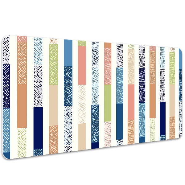 PVC Schreibtischmatte Bunte Streifen