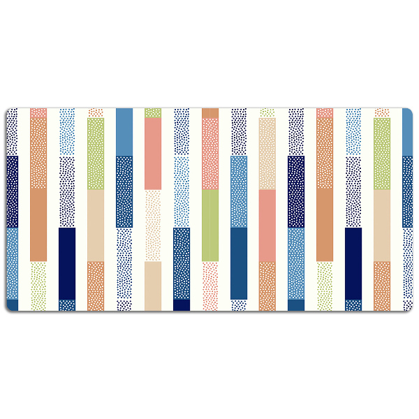 PVC Schreibtischmatte Bunte Streifen