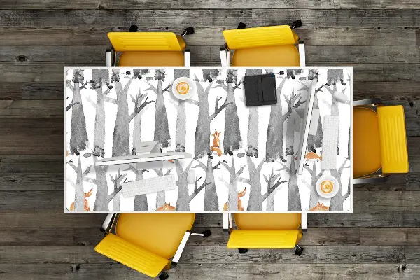 PVC Schreibtischmatte Liski im Wald