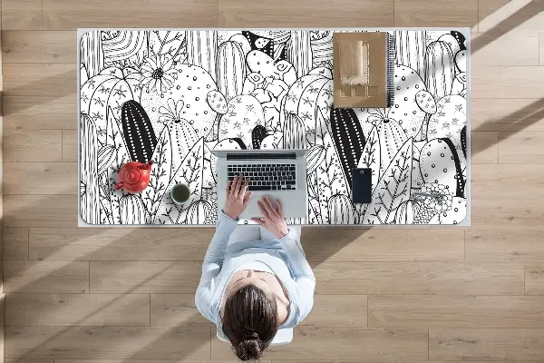 Büro-Schreibtischmatte Comic-Kaktus