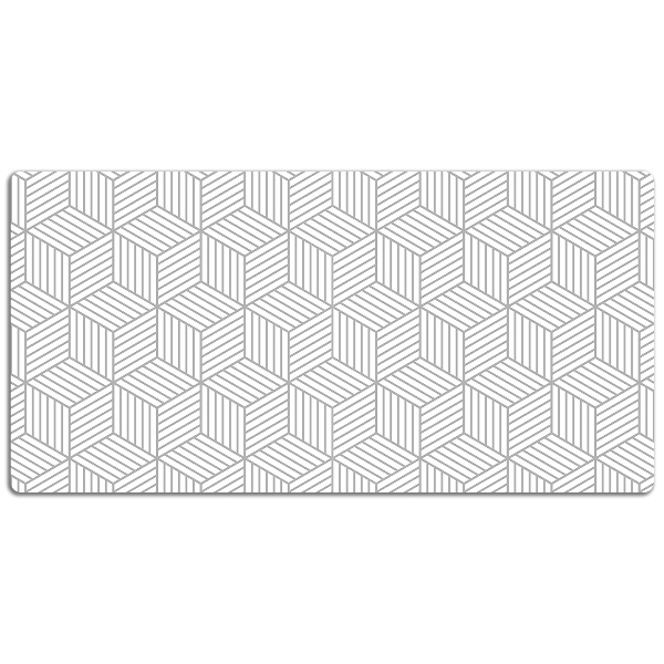 Schreibtisch Unterlegmatte 3D-Würfel-Muster.