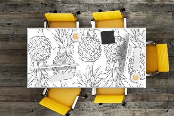 Büro-Schreibtischmatte Muster in Ananas