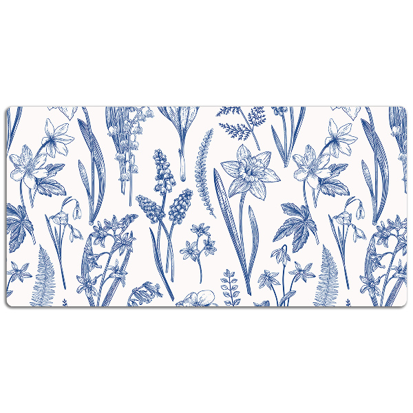 Schreibtisch Unterlegmatte Waldblumen