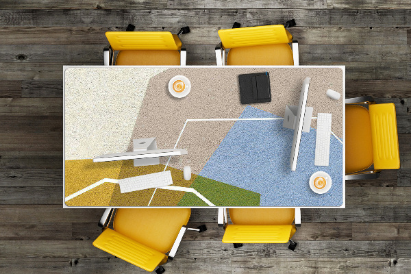 PVC Schreibtischmatte Geometrische Figuren