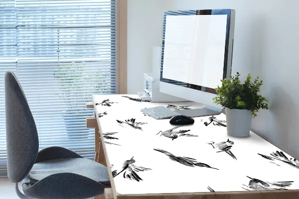 Schreibtischunterlage Gemalte Spatzen