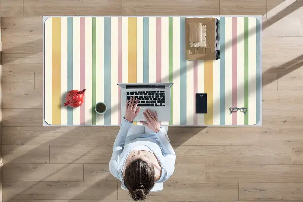 Schreibtisch Unterlegmatte Bunte Linien