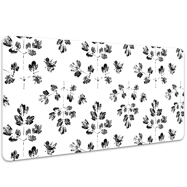 PVC Schreibtischmatte Schwarz-Weiß-Muster