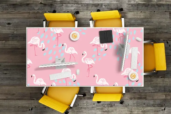 Schreibtisch Unterlegmatte Flamingos