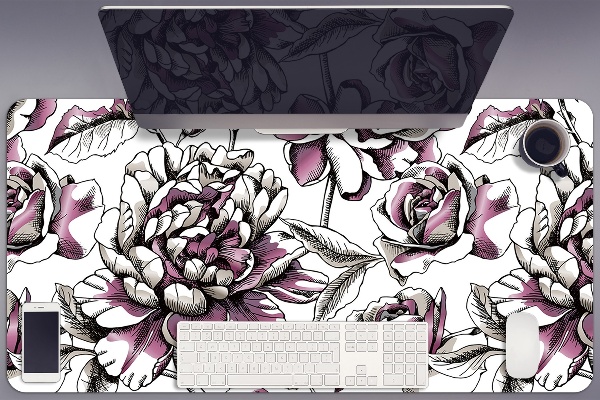 Schreibtischunterlage Rosen