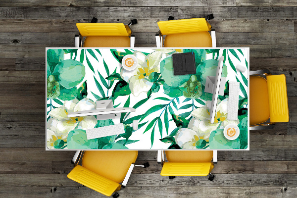 Schreibtischunterlage Pastellblumen