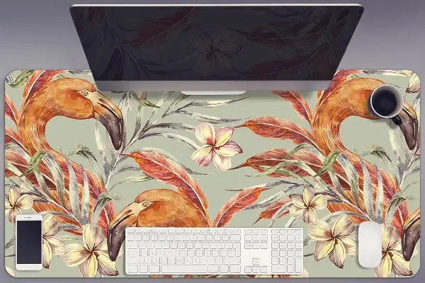Schreibtisch Unterlegmatte Flamingos