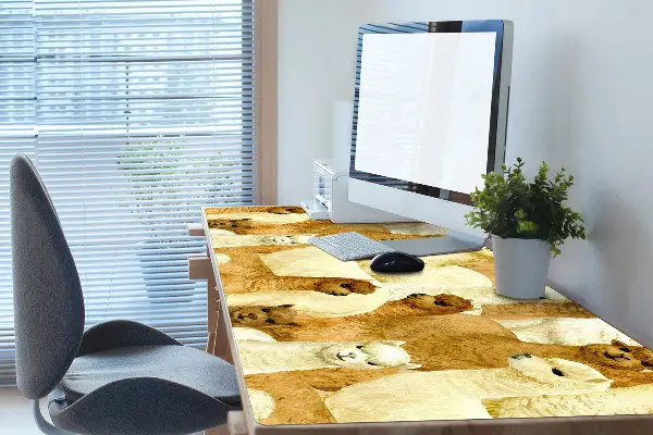 PVC Schreibtischmatte Alpaka