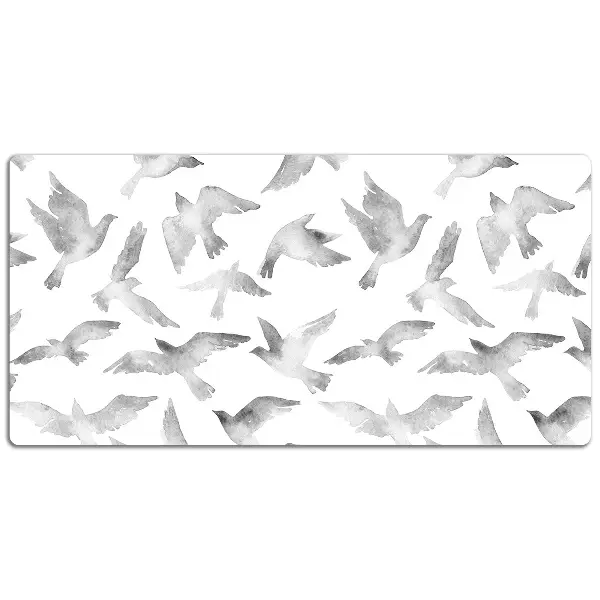 Schreibtisch Unterlegmatte Vögel