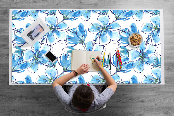 Schreibtischunterlage Aquarellblumen