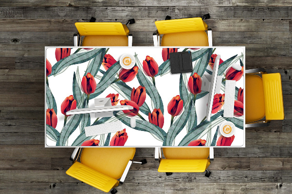 Schreibtisch Unterlegmatte Tulpen