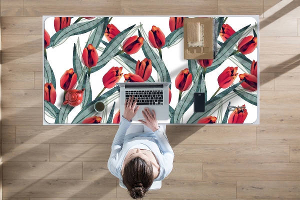 Schreibtisch Unterlegmatte Tulpen