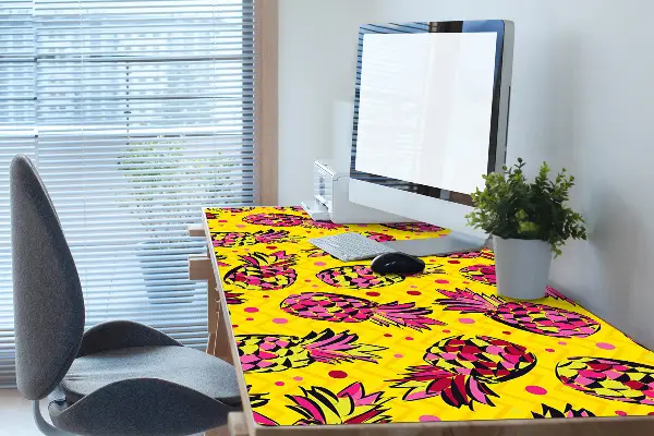 PVC Schreibtischmatte Rosa Ananas