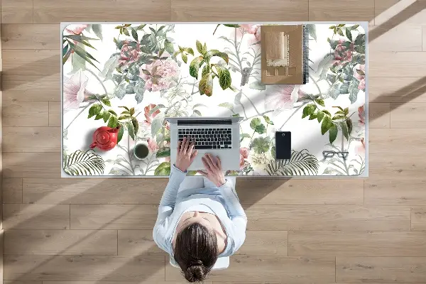 Büro-Schreibtischmatte Zarte Blume